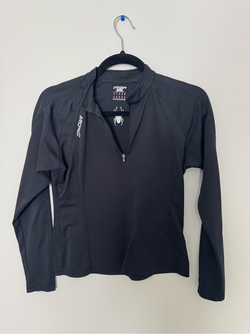 Spyder Black Half-Zip Athletic Top